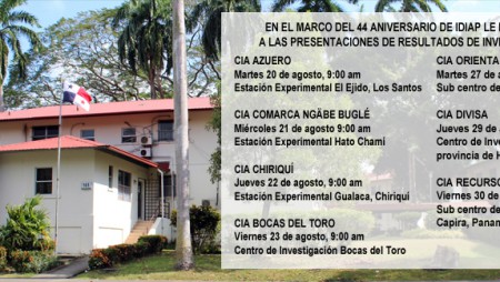 IDIAP, 44 años innovando para el sector agropecuario