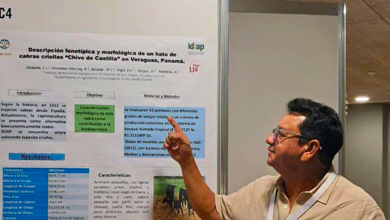 EL INVESTIGADOR PECUARIO CARLOS SALDAÑA PRESENTA RESULTADOS OBTENIDOS EN LA EVALUACIÓN DE UN HATO DE CABRAS CRIOLLAS