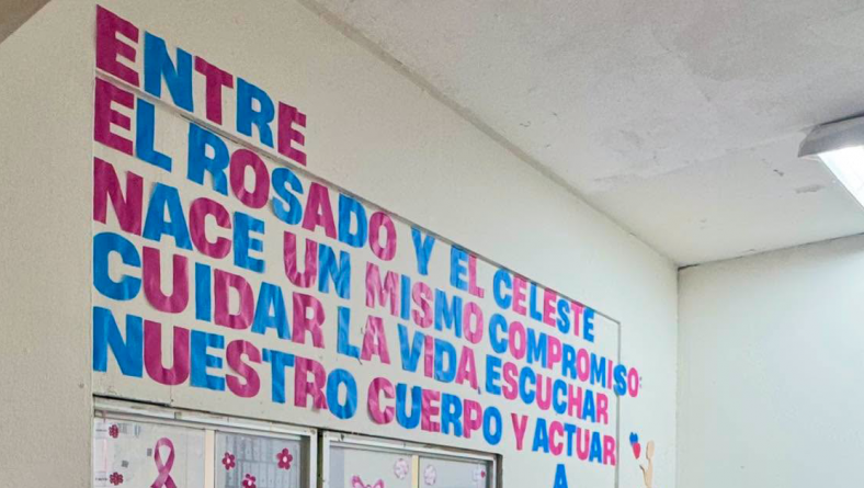 EL IDIAP SE VISTIÓ DE ROSA Y CELESTE